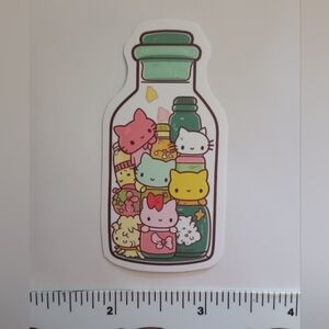 15/$15 Jar Nature Hello Kitty Cats Kittens Scene  Decal Sticker